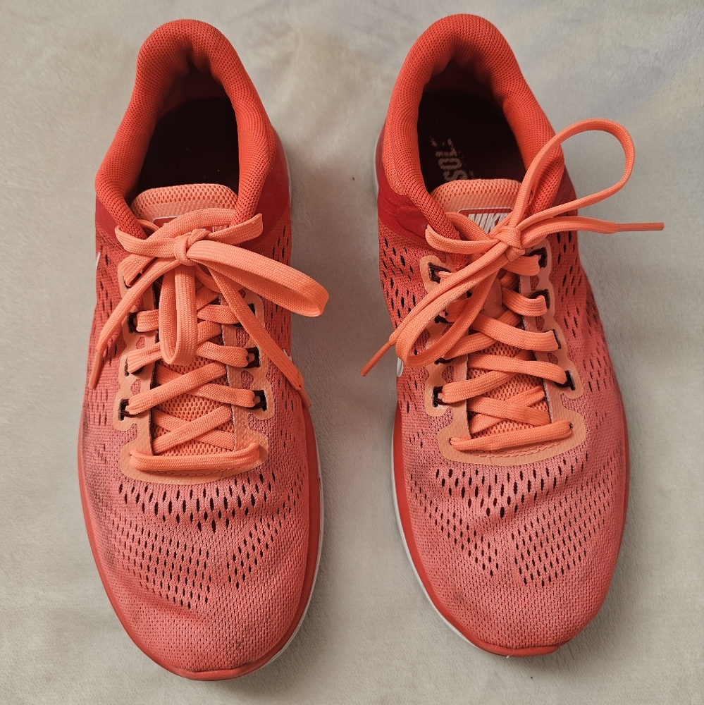 Nike Flex Running Shoes Women's 7 Orange 830751-800 Athletic Sneakers